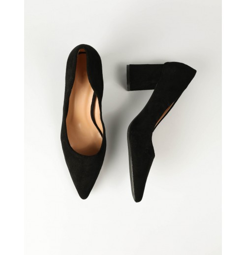 Pointed Suedette Heels Pointed Suedette Heels