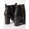 Heeled Quilt Detail Boot Heeled Quilt Detail Boot