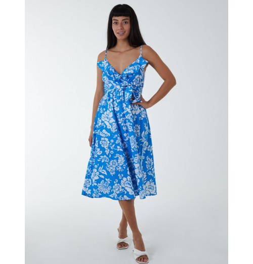 Ruffle Wrap Front Cami Dress Ruffle Wrap Front Cami Dress