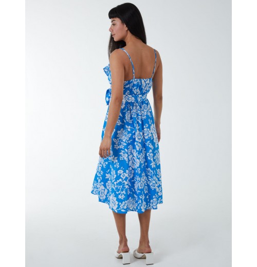 Ruffle Wrap Front Cami Dress Ruffle Wrap Front Cami Dress