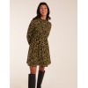 Shirred Trapeze Frill Neck And Sleeve Mini Dress Shirred Trapeze Frill Neck And Sleeve Mini Dress