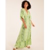Elasticated Waist Tier Hem Angel Sleeve Maxi Dress Elasticated Waist Tier Hem Angel Sleeve Maxi Dress